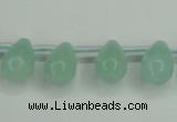 CAM145 10*14mm top-drilled teardrop amazonite gemstone beads