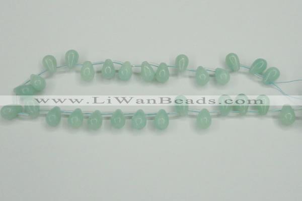 CAM145 10*14mm top-drilled teardrop amazonite gemstone beads