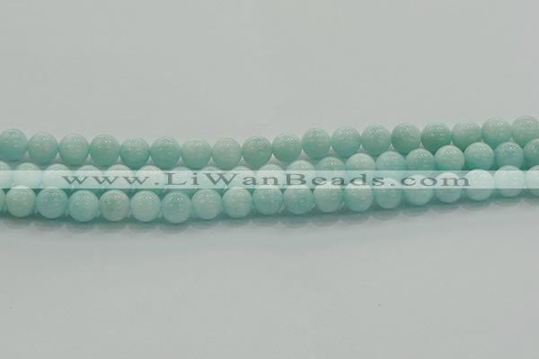 CAM1502 15.5 inches 8mm round natural peru amazonite beads