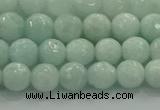 CAM1511 15.5 inches 6mm faceted round natural peru amazonite beads