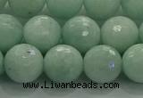 CAM1514 15.5 inches 12mm faceted round natural peru amazonite beads