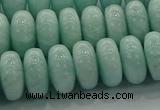 CAM1535 15.5 inches 8*14mm rondelle natural peru amazonite beads