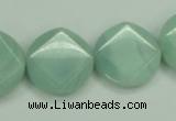 CAM156 15.5 inches 20mm faceted coin amazonite gemstone beads