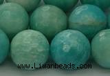 CAM1567 15.5 inches 18mm faceted round Russian amazonite beads