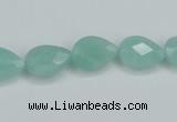 CAM157 15.5 inches 10*14mm faceted teardrop amazonite gemstone beads