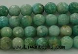 CAM1581 15.5 inches 6mm faceted round Russian amazonite beads