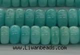 CAM1602 15.5 inches 5*8mm rondelle natural peru amazonite beads