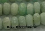 CAM1613 15.5 inches 6*10mm faceted rondelle peru amazonite beads