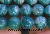 CAM1651 15.5 inches 6mm round Russian amazonite gemstone beads