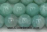 CAM1687 15.5 inches 8mm round natural amazonite beads wholesale