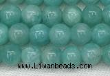 CAM1690 15.5 inches 4mm round natural amazonite gemstone beads