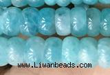 CAM1710 15.5 inches 4*7mm rondelle natural amazonite beads