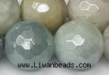 CAM1753 15 inches 12mm faceted round AB-color amazonite beads