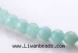 CAM26 faceted round 6mm natural amazonite stone beads wholesale