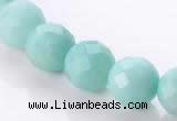 CAM29 natural amazonite faceted round 12mm stone beads Wholesale