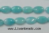 CAM303 15.5 inches 8*12mm oval natural peru amazonite beads wholesale