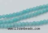 CAM307 15.5 inches 4mm round natural peru amazonite beads wholesale