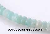 CAM31 4*6mm rondelle natural amazonite gemstone beads Wholesale