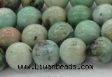 CAM324 15.5 inches 12mm round natural peru amazonite beads