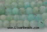 CAM331 15.5 inches 6mm round natural peru amazonite beads