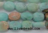 CAM336 15.5 inches 8*10mm oval natural peru amazonite beads