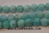 CAM352 15.5 inches 8mm round natural peru amazonite beads wholesale