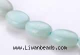 CAM39 natural amazonite 10*14mm flat oval beads Wholesale