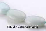 CAM41 13*18mm flat oval natural amazonite beads Wholesale