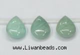 CAM416 15.5 inches 13*18mm flat teardrop natural russian amazonite beads