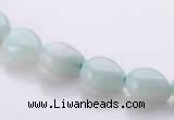 CAM44 8*10mm natural amazonite flat teardrop beads Wholesale