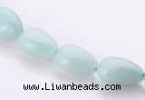 CAM45 8*12mm natural amazonite flat teardrop beads Wholesale