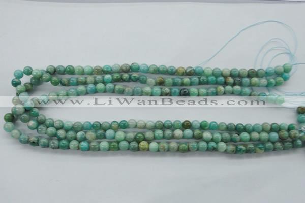 CAM521 15.5 inches 6mm round mexican amazonite gemstone beads