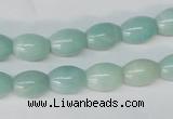 CAM602 15.5 inches 8*11mm rice Chinese amazonite gemstone beads