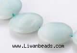 CAM62 natural amazonite 20mm coin gemstone beads Wholesale