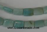 CAM628 15.5 inches 8*10mm rectangle Chinese amazonite gemstone beads