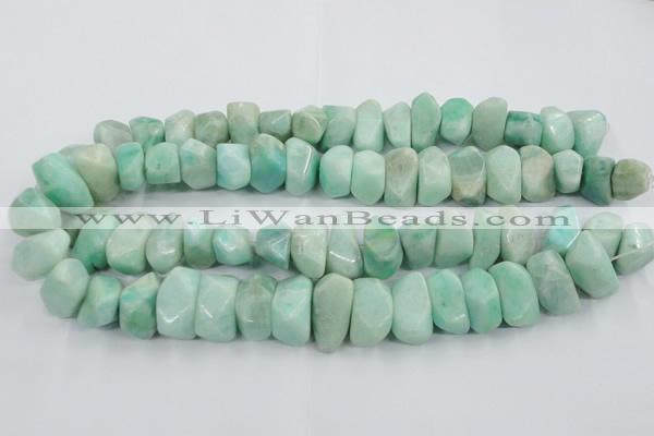 CAM640 15.5 inches 12*16mm - 15*20mm nuggets amazonite gemstone beads