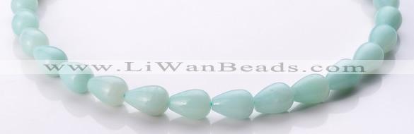 CAM68 teardrop natural amazonite 10*14mm beads Wholesale