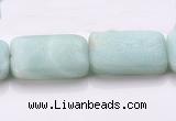 CAM74 18*25mm rectangle natural amazonite beads Wholesale