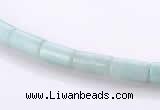 CAM75 4*8mm column natural amazonite gemstone beads wholesale