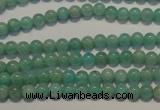 CAM801 15.5 inches 4mm round Brazilian amazonite beads wholesale