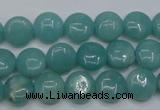 CAM914 15.5 inches 10mm flat round amazonite gemstone beads wholesale