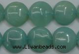 CAM917 15.5 inches 16mm flat round amazonite gemstone beads wholesale