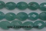 CAM951 15.5 inches 10*14mm faceted oval amazonite gemstone beads wholesale