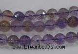 CAN08 15.5 inches 6mm faceted round natural ametrine gemstone beads