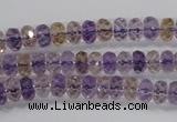 CAN15 15.5 inches 4*6mm faceted rondelle natural ametrine beads