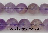 CAN153 15.5 inches 10mm faceted round natural ametrine beads