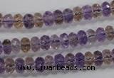 CAN16 15.5 inches 5*8mm faceted rondelle natural ametrine beads