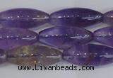 CAN178 15.5 inches 12*30mm rice natural ametrine gemstone beads