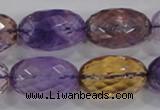 CAN22 15.5 inches 15*25mm faceted rice natural ametrine beads