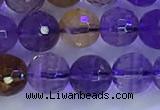 CAN225 15.5 inches 7mm faceted round ametrine beads wholesale